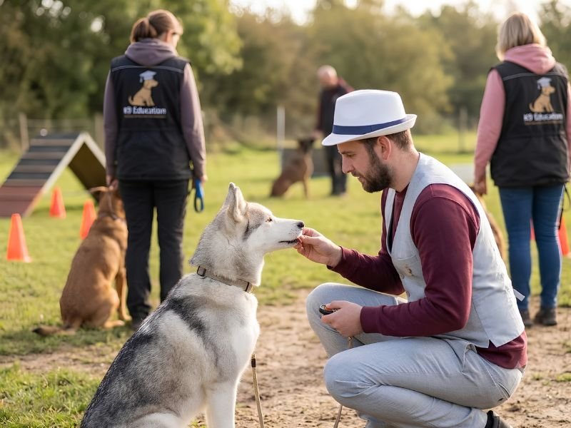 Processus d'éducation canine